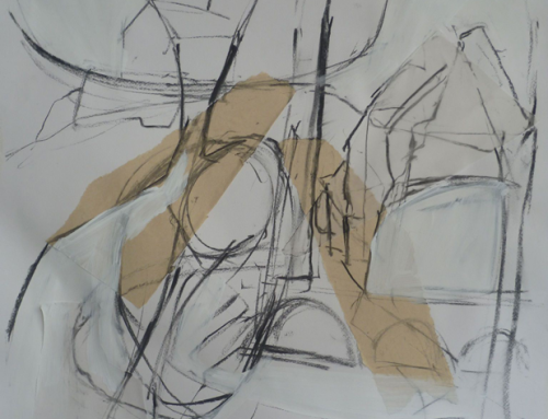 Untitled (drawing & collage on paper – St Ives 1)